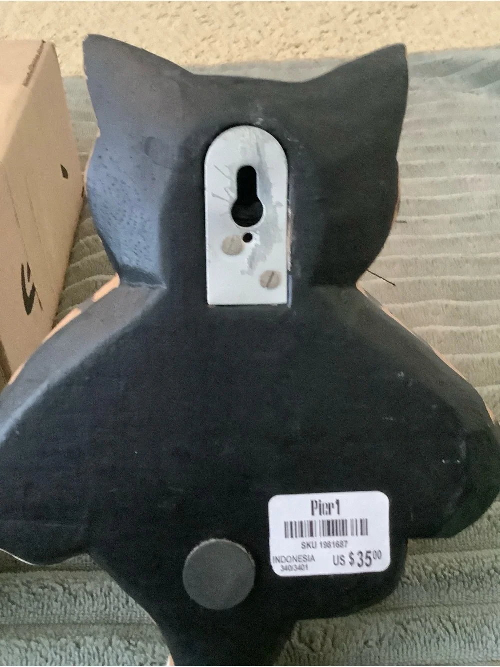 Pier 1 Cat Wall Hooks in Black, Brown, Tan, Gray